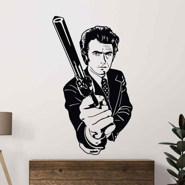 Wall Stickers: Dirty Harry with a gun