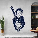 Wall Stickers: Dirty Harry with a gun 2