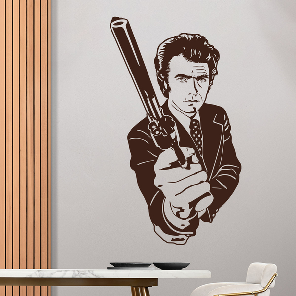 Wall Stickers: Dirty Harry with a gun