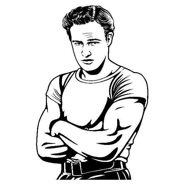 Wall Stickers: Marlon Brando