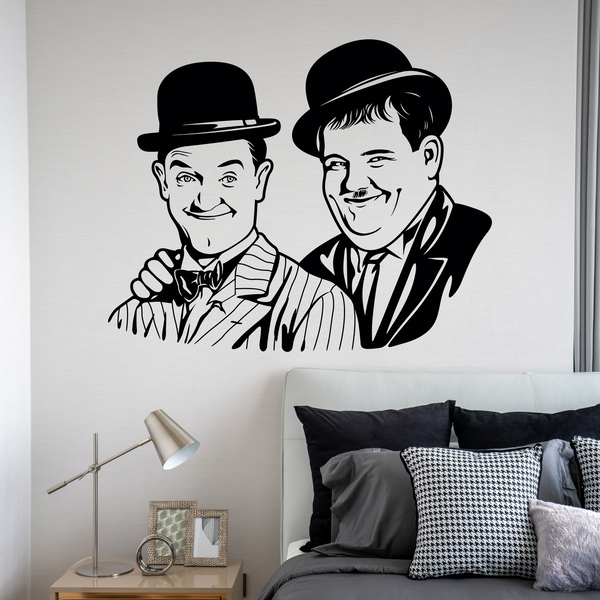 Wall Stickers: Stan Laurel and Oliver Hardy 0