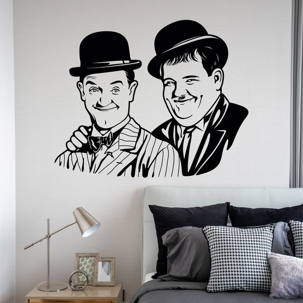 Wall Stickers: Stan Laurel and Oliver Hardy