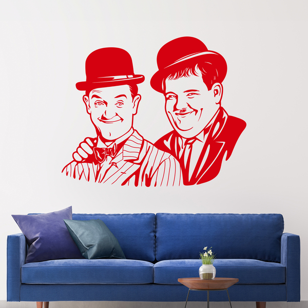 Wall Stickers: Stan Laurel and Oliver Hardy