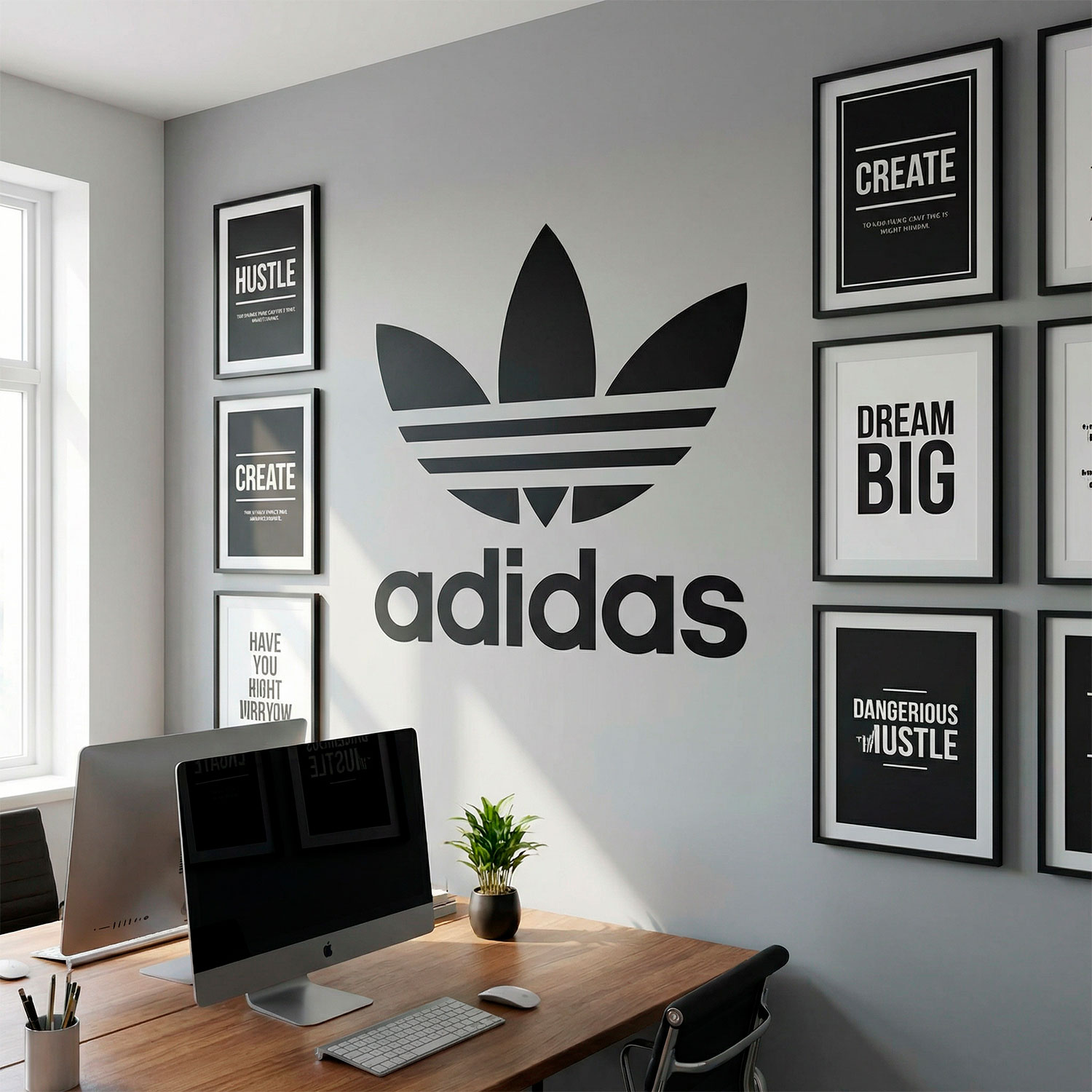 Wall Stickers: First logo of Adidas