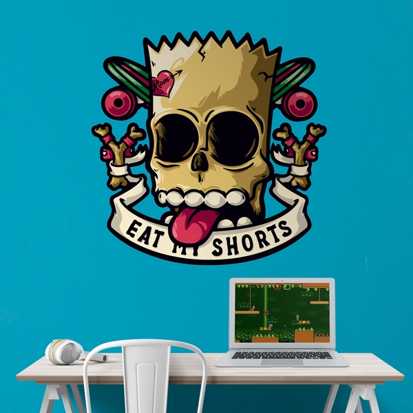 Bart Simpson Skull Eat My Shorts 0