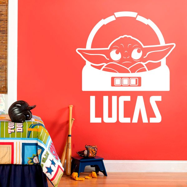 Wall Stickers: Baby Yoda customised