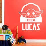 Wall Stickers: Baby Yoda customised 2