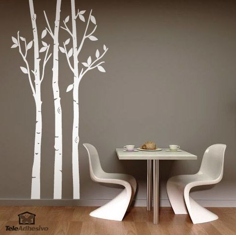 Wall Stickers: Trees in the forest in autumn