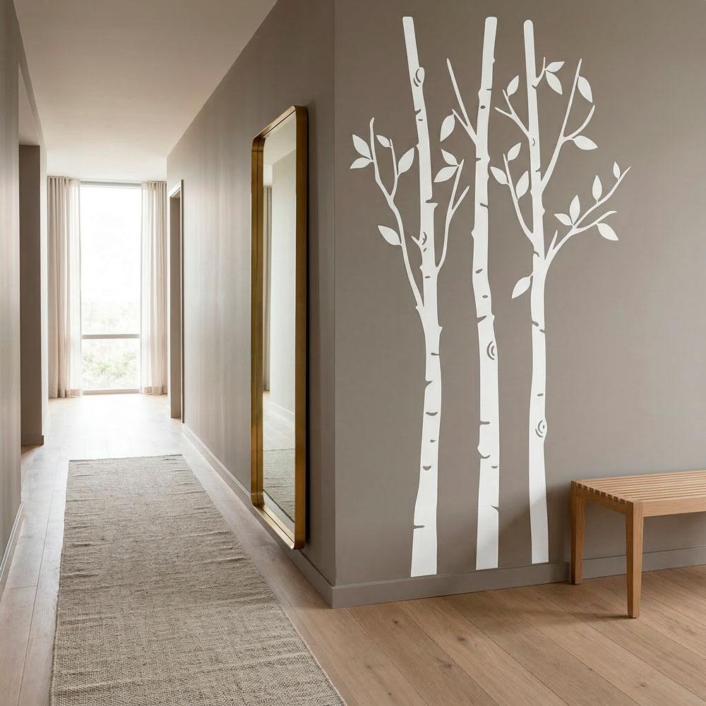 Wall Stickers: Trees in the forest in autumn