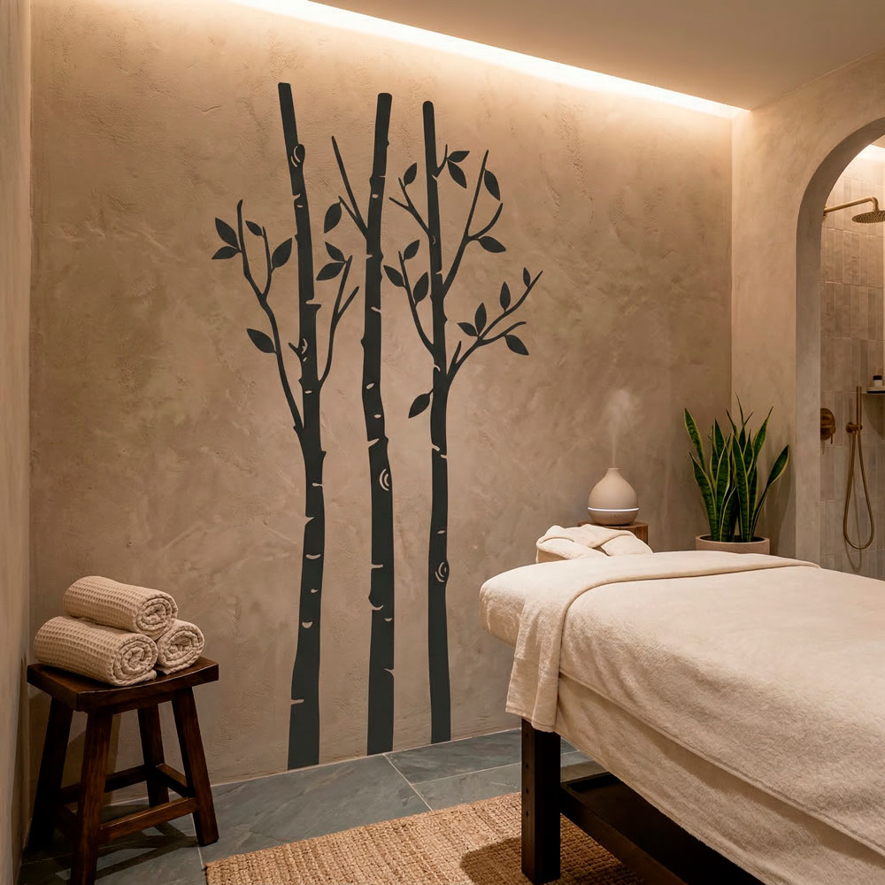 Wall Stickers: Trees in the forest in autumn