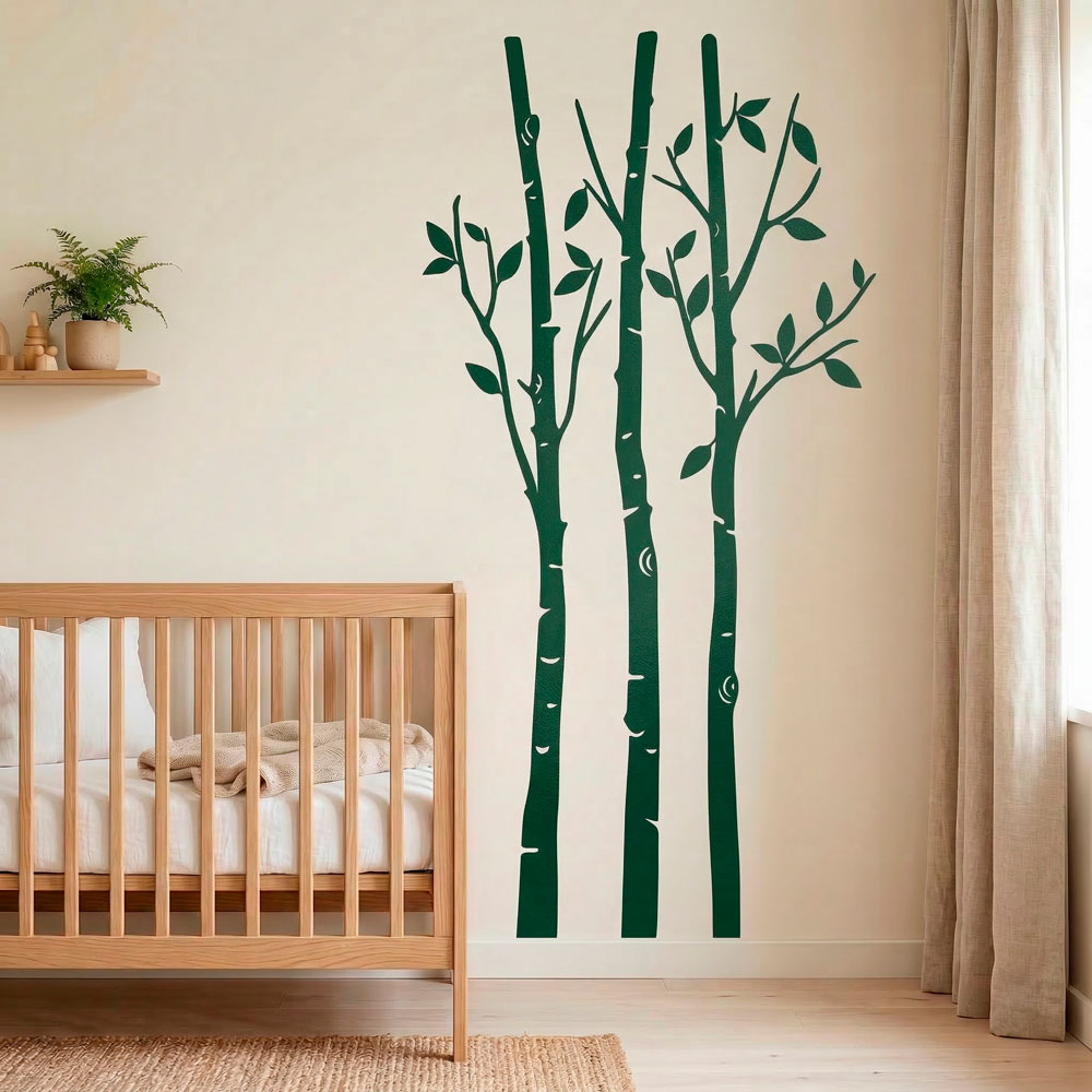 Wall Stickers: Trees in the forest in autumn