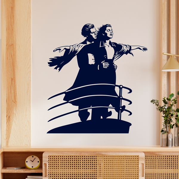 Wall Stickers: Jack and Rose en Titanic
