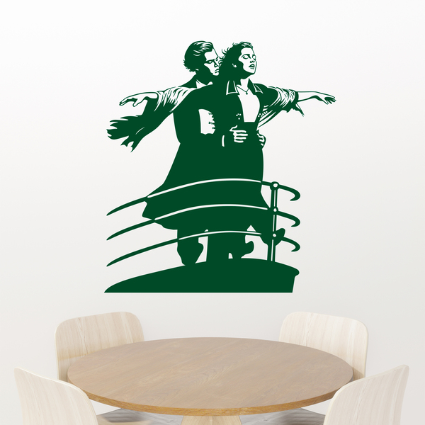 Wall Stickers: Jack and Rose en Titanic