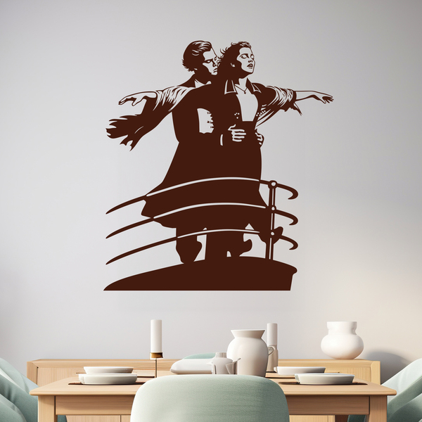 Wall Stickers: Jack and Rose en Titanic