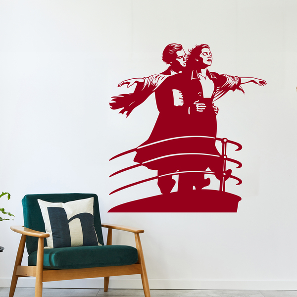 Wall Stickers: Jack and Rose en Titanic