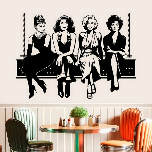 Audrey, Rita, Marilyn and Taylor 1/4