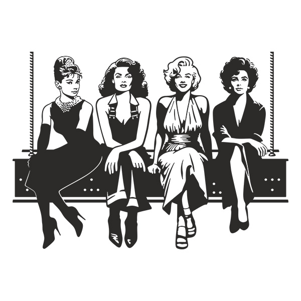 Wall Stickers: Audrey, Rita, Marilyn and Taylor