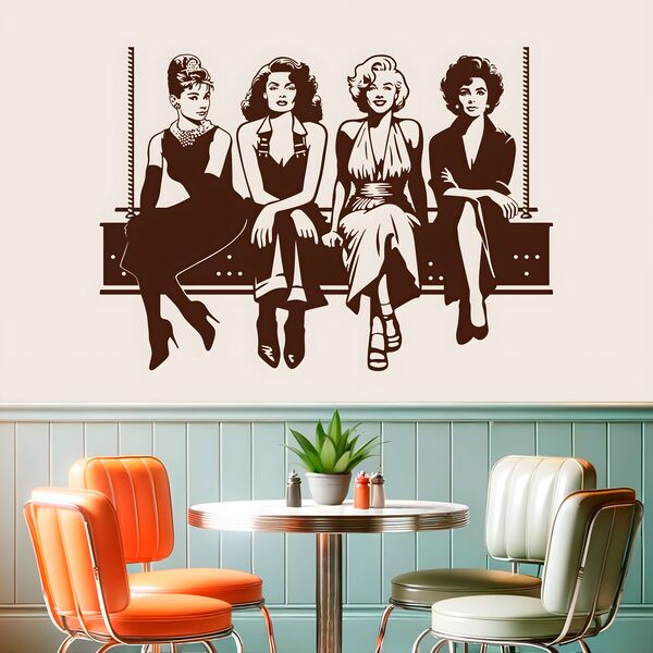 Wall Stickers: Audrey - Rita - Marilyn- Taylor