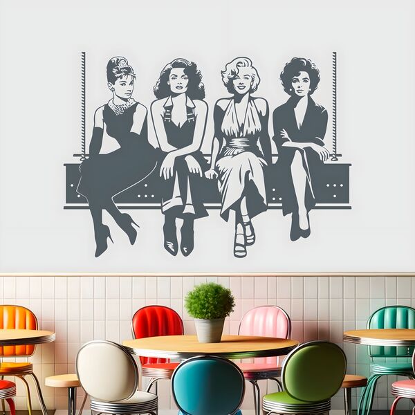 Audrey, Rita, Marilyn and Taylor 3/4