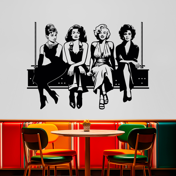 Wall Stickers: Audrey - Rita - Marilyn- Taylor