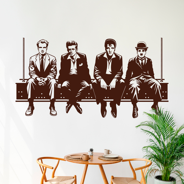 Wall Stickers: Brando - James - Elvis - Chaplin