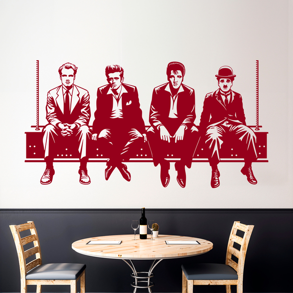 Wall Stickers: Brando - James - Elvis - Chaplin