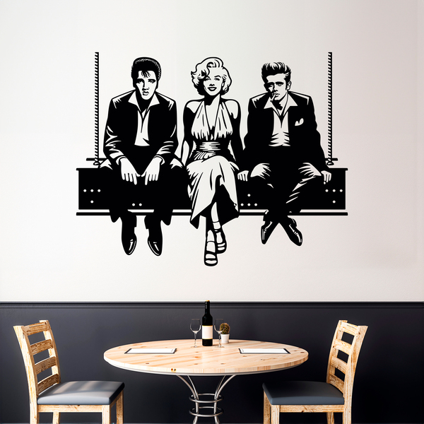 Wall Stickers: Elvis - Marilyn - James
