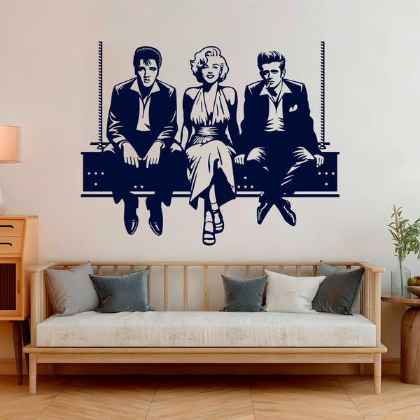 Wall Stickers: Elvis - Marilyn - James