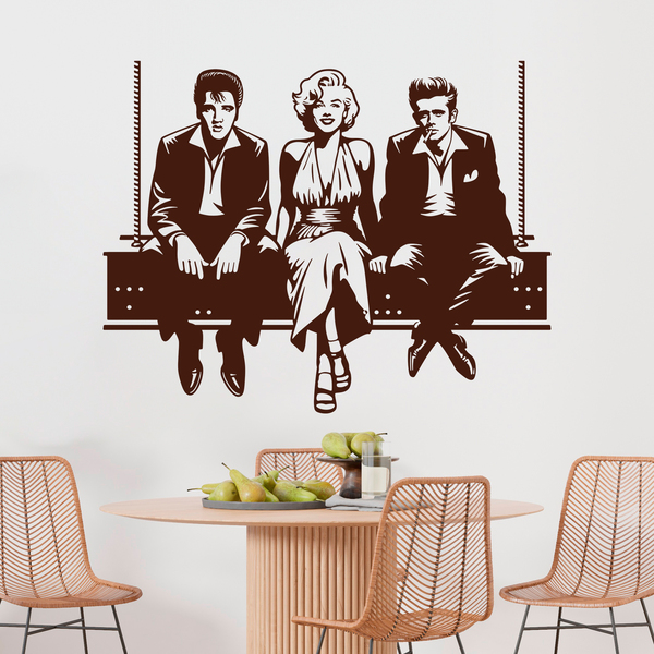 Wall Stickers: Elvis - Marilyn - James