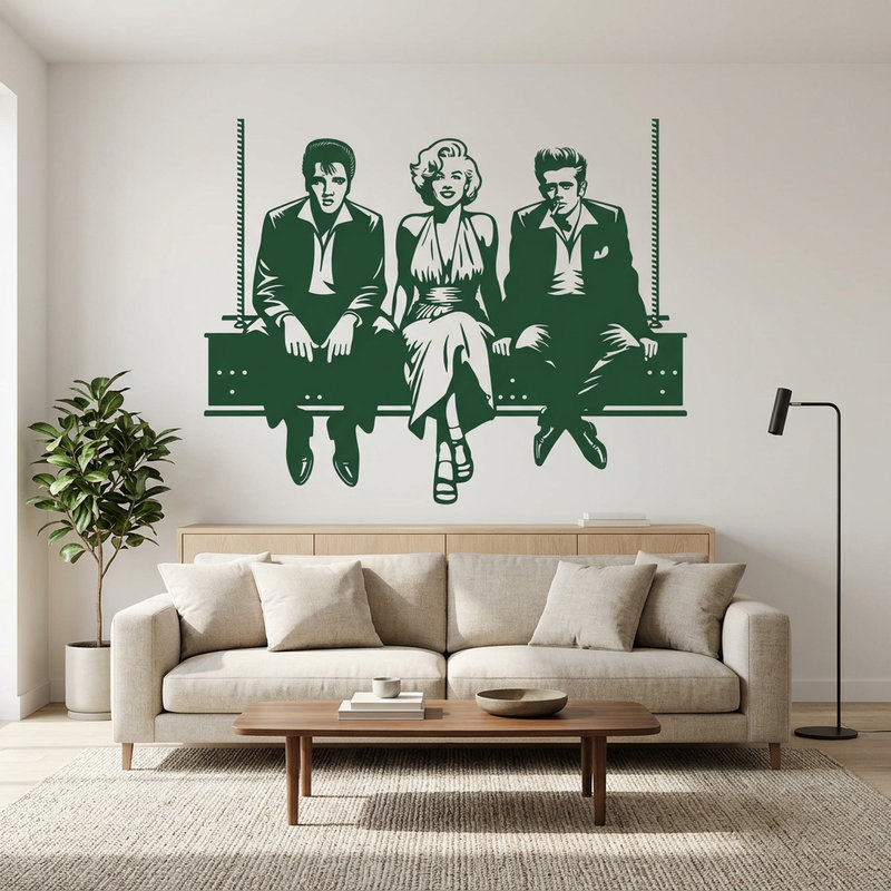 Wall Stickers: Elvis - Marilyn - James