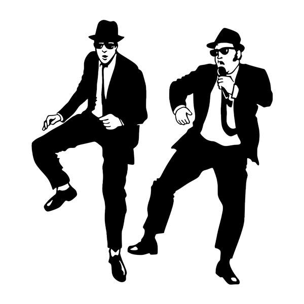 Wall Stickers: Blues Brothers Dancing