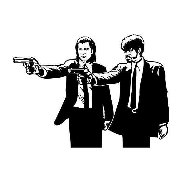 Wall Stickers: Jules and Vincent Vega in Pulp Fiction