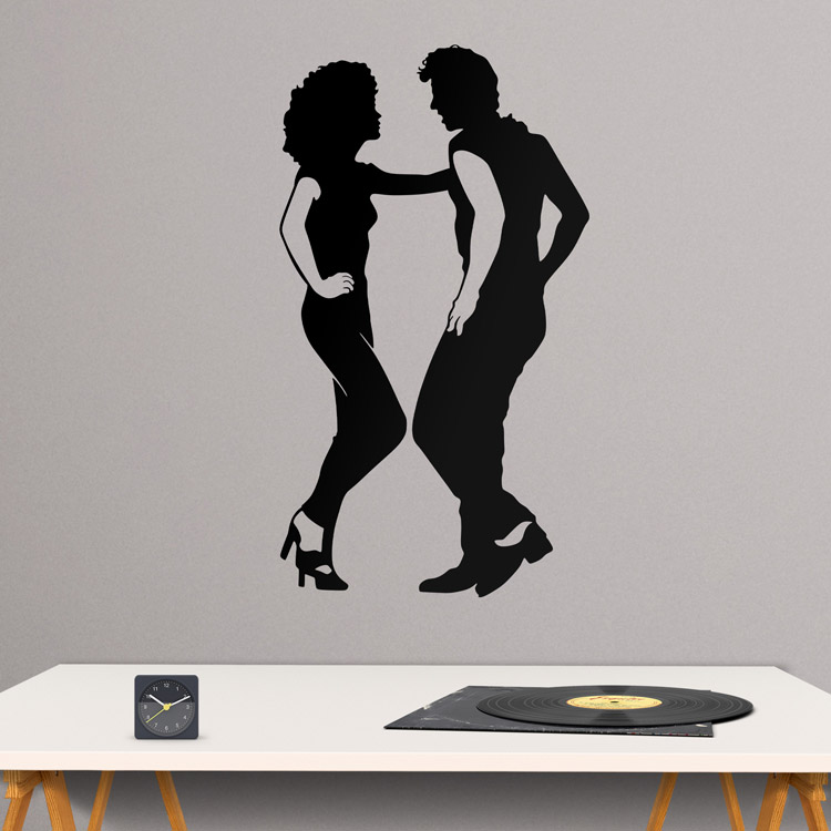 Wall Stickers: Dance John Travolta & Olivia Newton-John