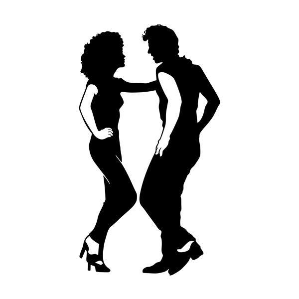 Wall Stickers: Dance John Travolta & Olivia Newton-John