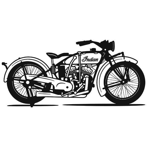 Wall Stickers: Classic Indian Motorcycle
