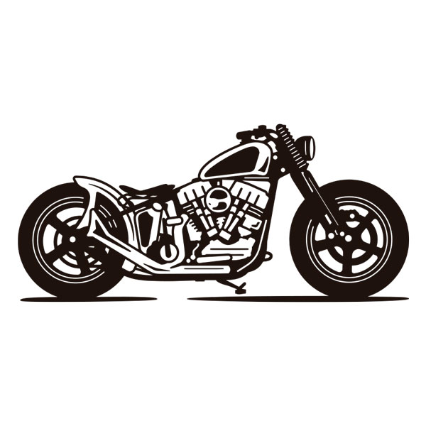 Wall Stickers: Chopper Motorcycle