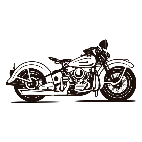 Wall Stickers: Classic Custom Motorcycle