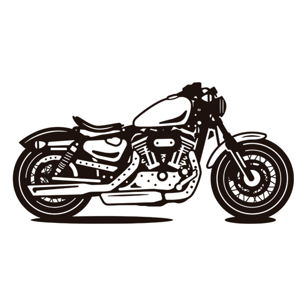 Wall Stickers: Classic Harley-Davidson Motorcycle