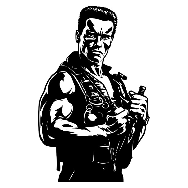 Wall Stickers: Arnold Schwarzenegger Commando