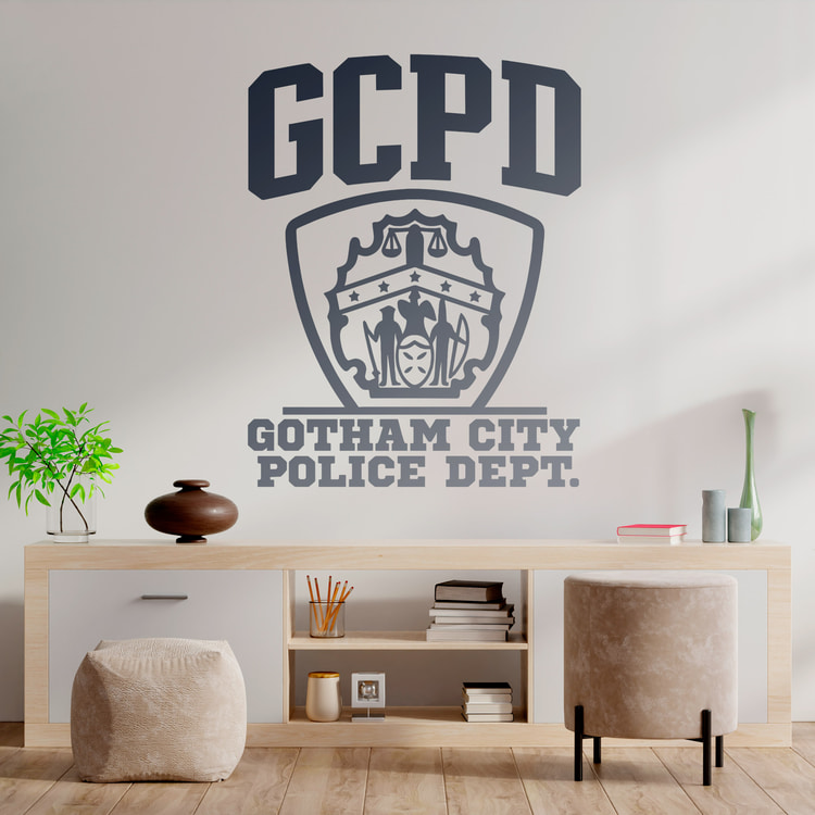 Wall Stickers: GCPD - Gotham City Police Dept