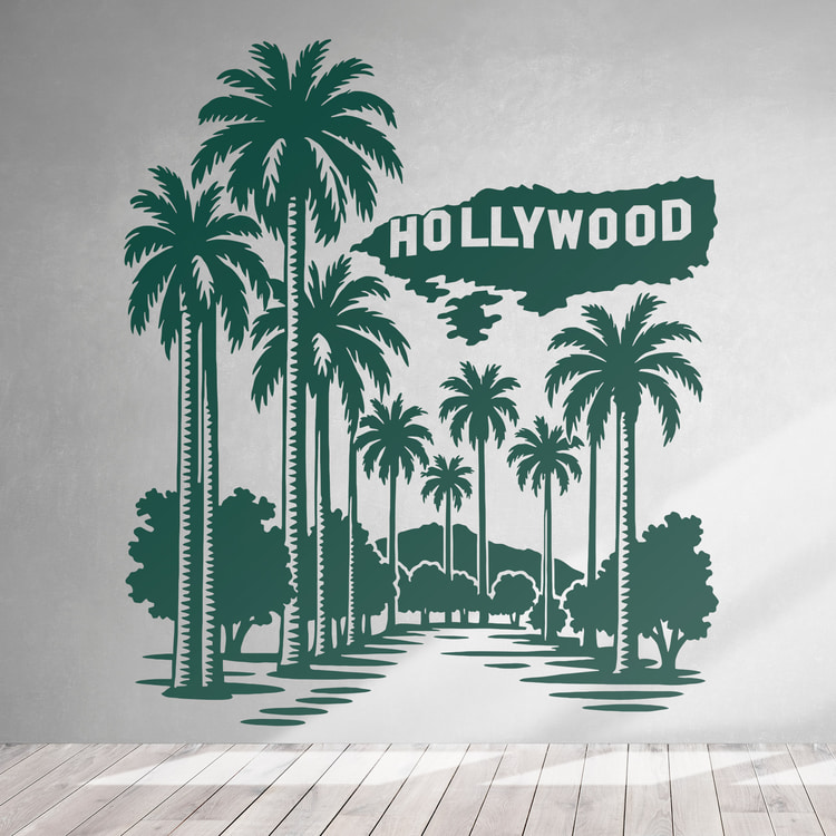 Wall Stickers: Hollywood sign