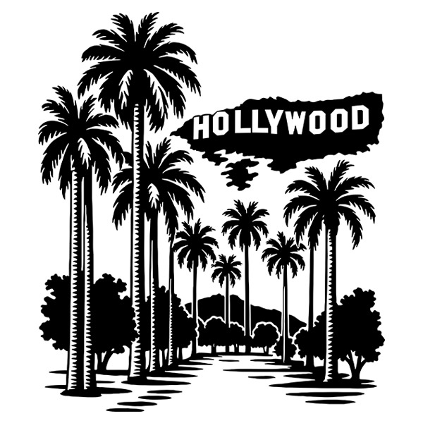 Wall Stickers: Hollywood sign