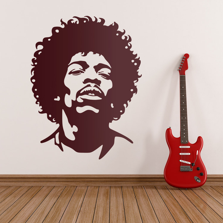 Wall Stickers: Jimi Hendrix Artist