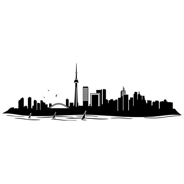 Wall Stickers: Skyline Toronto