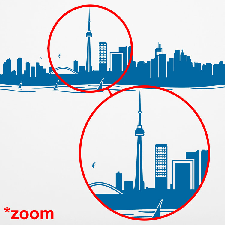 Toronto Skyline Decal 2