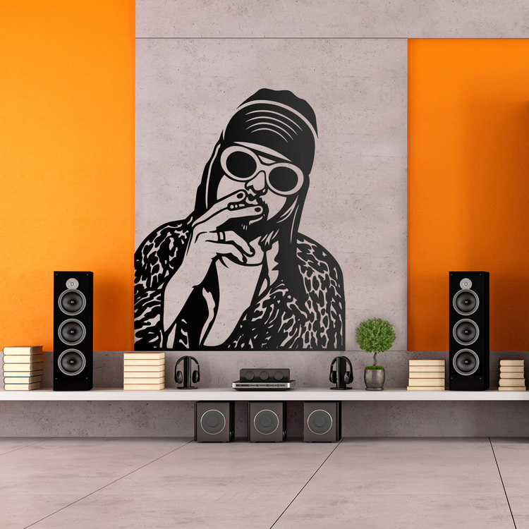 Wall Stickers: Kurt Cobain