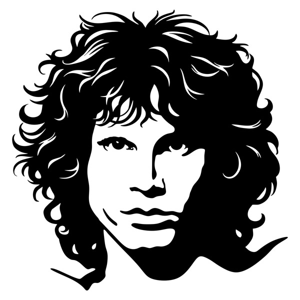 Wall Stickers: Jim Morrison - The Doors