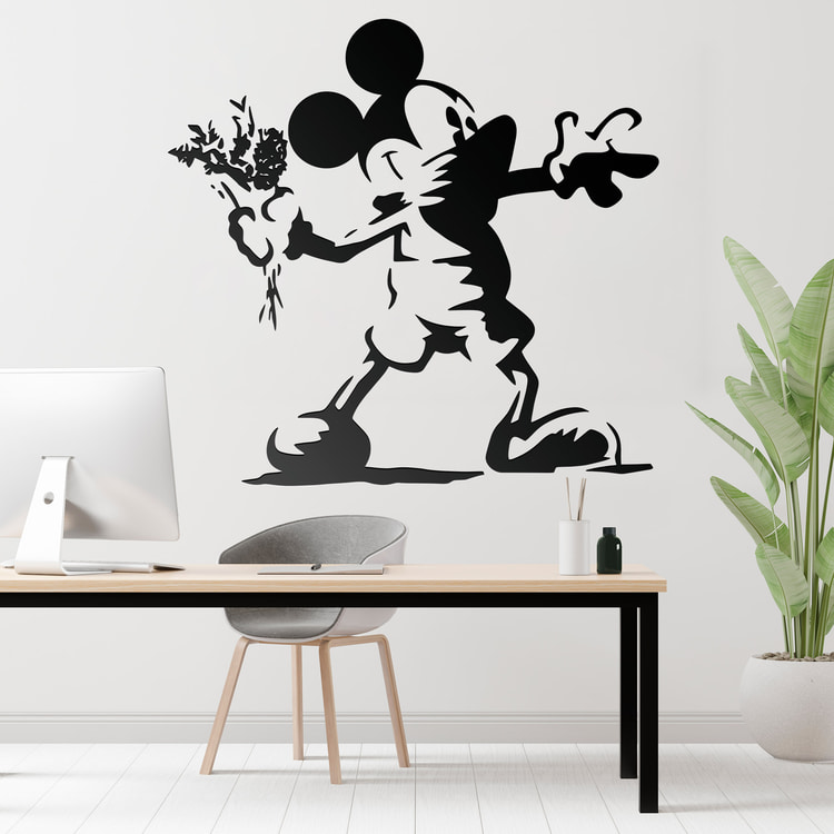 Wall Stickers: Mickey Mouse Banksy