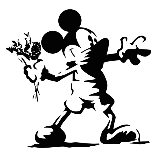 Wall Stickers: Mickey Mouse Banksy