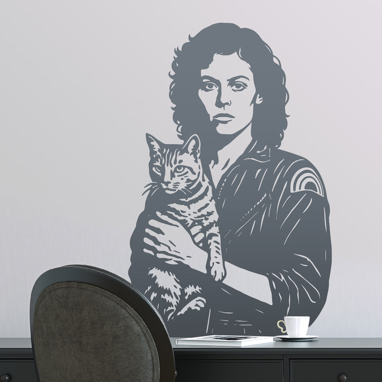 Wall Stickers: Lieutenant Ripley and Jonesy